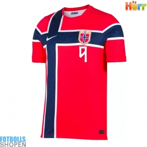 Billiga Norge Erling Haaland #9 Hemmatröja VM 2026 Kortärmad